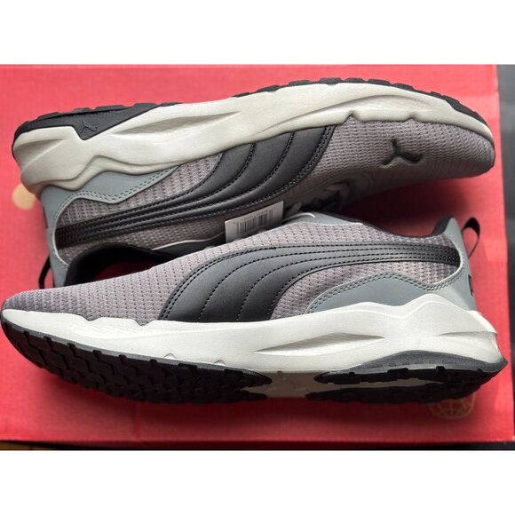 Puma Men\'s Zip C Sneakers Gray Lightweight & Breathable Athletic Running Shoes main image 4